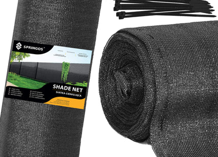 Zichtbreeknet | Zichtdoek | Privacynet | Schaduwdoek | Rol 1,2 x 25 m | 90 % Schaduw | 140g/m² | Antraciet