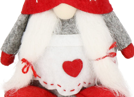 Kerstkabouter | Gnome | Gnoom | Zittend | 1 Stuk | 27 cm