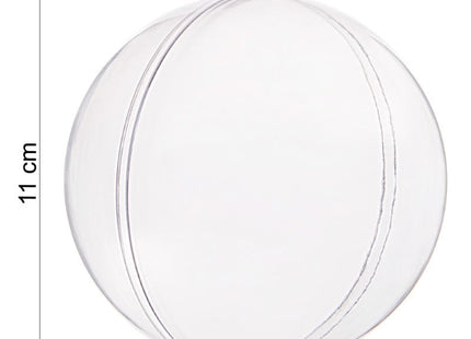Hobby/DIY Kerstbal | 1 Stuk | 11 cm | Transparant