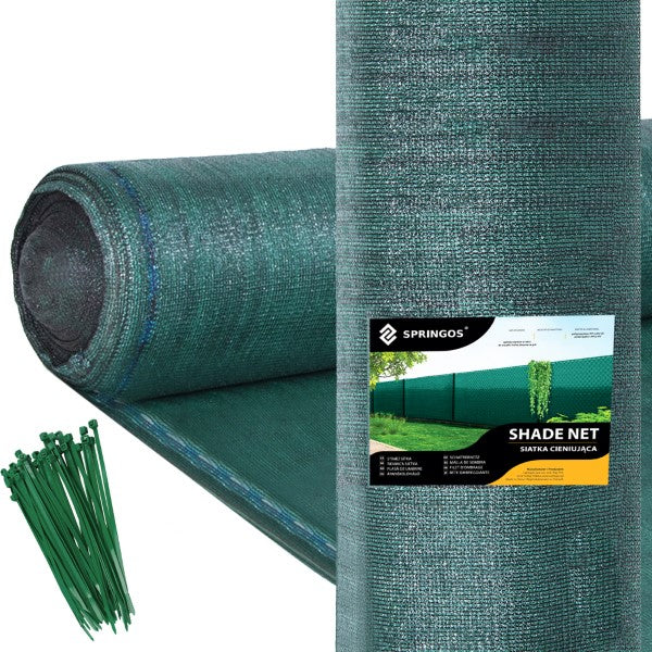 Zichtbreeknet | Zichtdoek | Privacynet | Schaduwdoek | Rol 1 x 50 m | 90 % Schaduw | 140g/m² | Groen