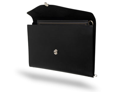 Leren Aktetas - Laptoptas - 15/16 inch - Zwart - 41 x 31 x 2,5 CM