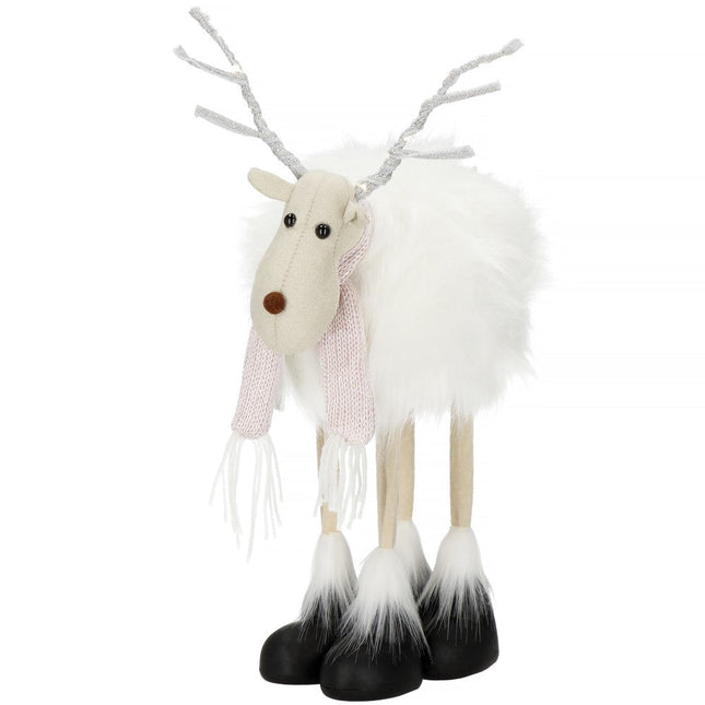 Kerstfiguur | Kerstrendier | Kerstversiering | 14 LED's | 48 cm