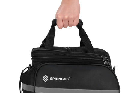 Fietstas - Bagagedrager - Polyester - Polyurethaan - 8 L - Zwart