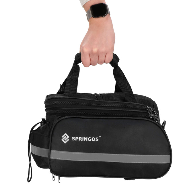Fietstas - Bagagedrager - Polyester - Polyurethaan - 8 L - Zwart