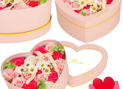 Zeeprozen Eeuwige Roos - Geschenkdoos - Geschenkbloem - Valentijnsdag - Liefde - Hart