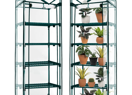 Kweekkas - Tuinkast - Broeikas - Plantenkas - 5 - Planken - 190x50x70 CM