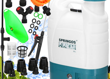 Drukspuit - Elektrische - Accu - Onkruidbestrijding - Regelbare Sproeikop  - 16 Liter