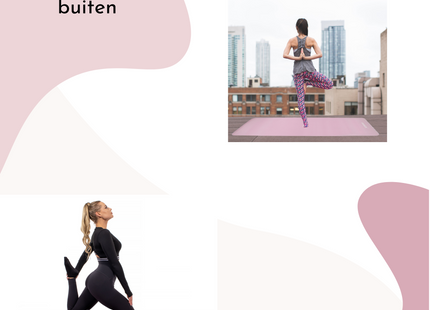 Yoga Mat | Extra Dik (15 mm) | Roze