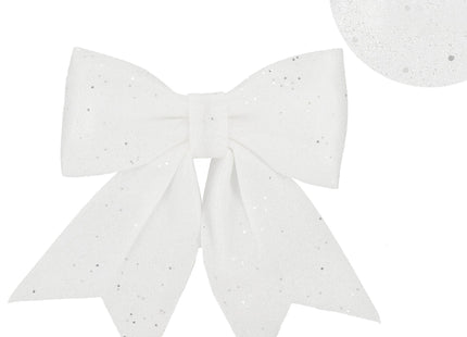 Kersthanger | Kerstversiering | Kerstdecoratie Voor Binnen | Kerststrik | Wit | 30 cm | 1 Stuk