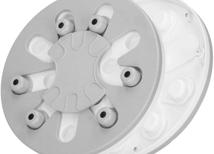 Voerbak - Hondenspeelgoed - Interactief - Educatief - Honden - Katten - Grijs/Wit