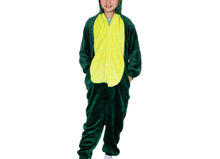 Onesie Draak | Kinderen | Maat 120/130 | Groen