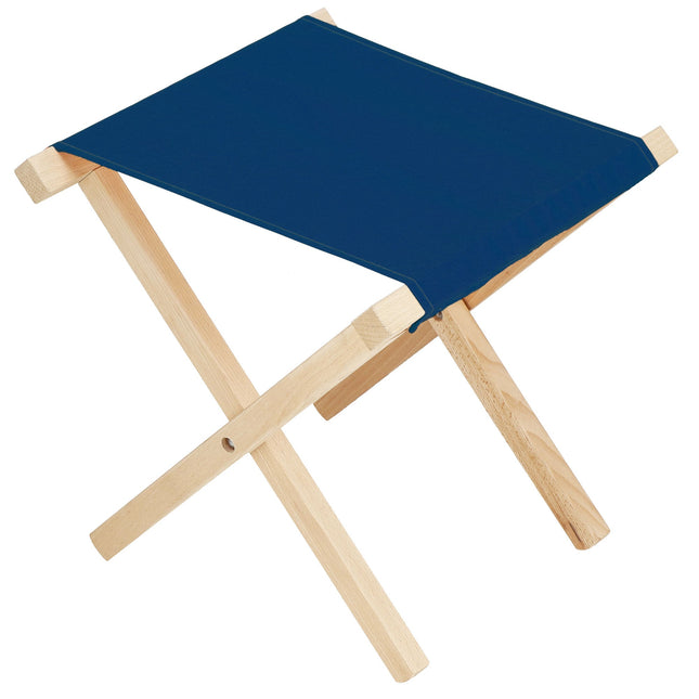 Campingkruk - Kampeerkruk - Viskruk - Voetensteun - Opvouwbaar - Blauw