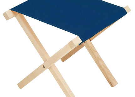 Campingkruk - Kampeerkruk - Viskruk - Voetensteun - Opvouwbaar - Blauw