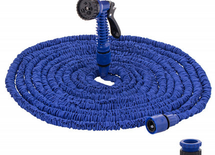 Tuinslang | 15-45 m | Magic Hose | Flexibele Tuinslang | Sproeikopvergrendeling | Blauw