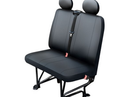 Autostoelhoes - Autostoelbeschermer - Stoelhoes - Bescherming - Kunstleder - Zwart - Tweepersoons - Transporter - Maat L
