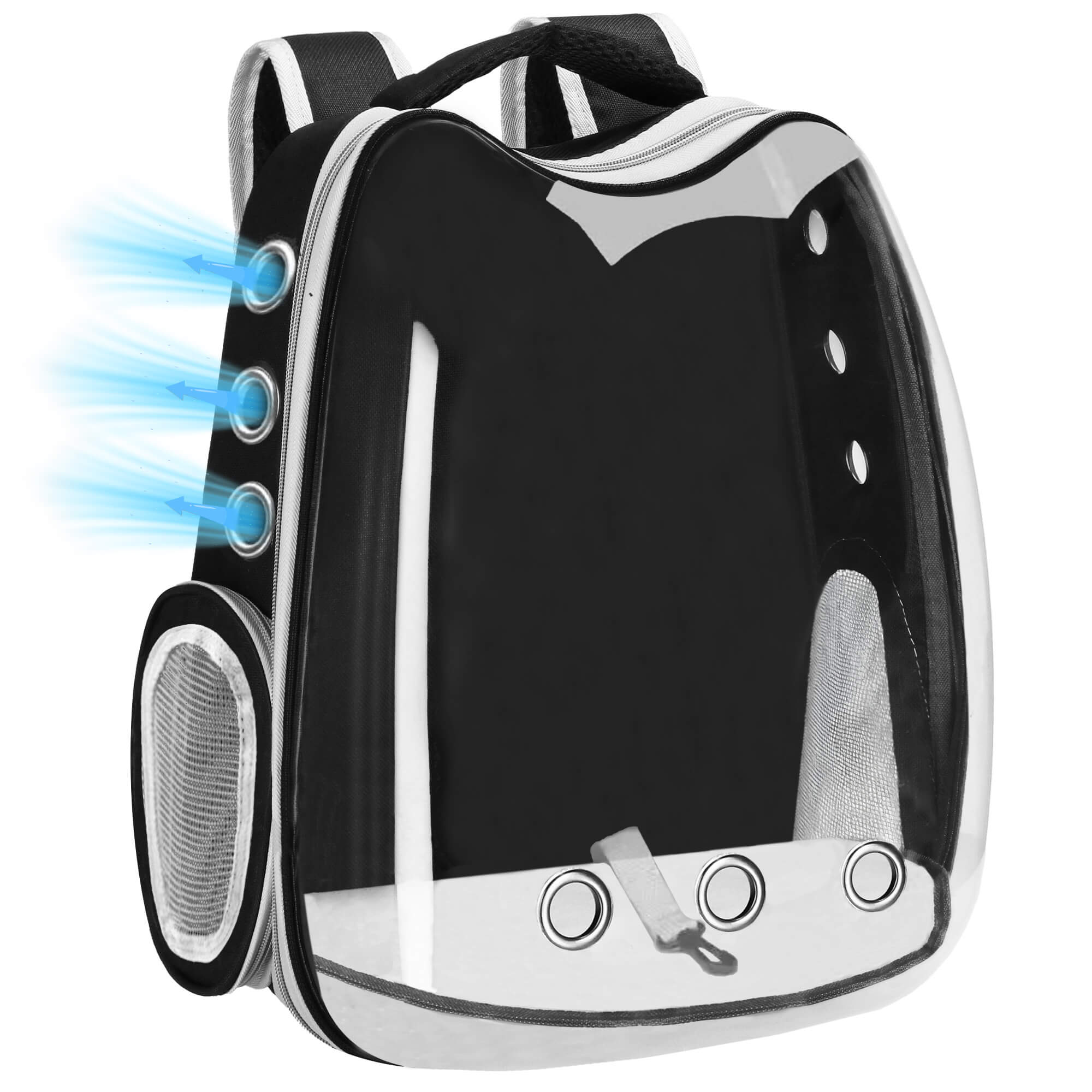 Rugzak voor Huisdieren - Reisrugzak - Draagtas - Transporttas - Huisdieren - Kat -  12 KG - 40 x 32 x 22 cm - Grijs