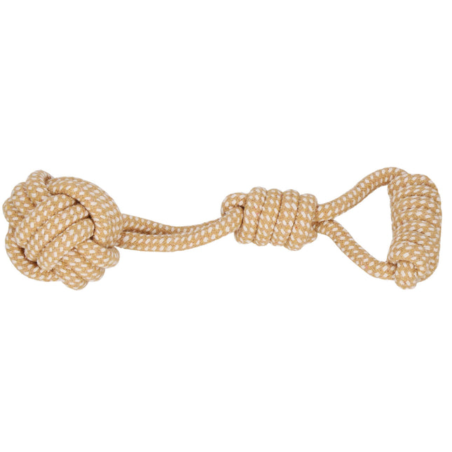 Hondenspeelgoed - Bijtring - Honden - Touw - 32 cm - Lichtbruin