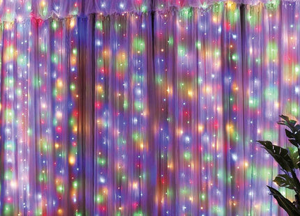 Lichtgordijn | IJspegel Verlichting | Inclusief USB En Afstandsbediening | 300 LED | 3 M | Multicolor |