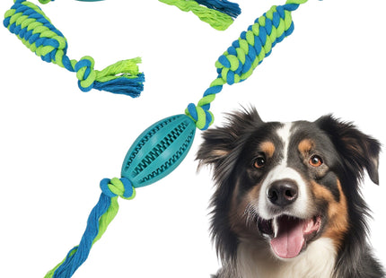 Hondenspeeltje - Hondenbijtring - Rubber - Tandheling - Groen