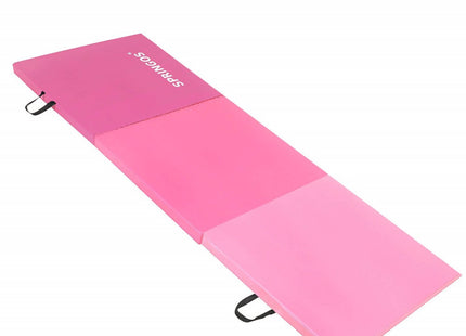 Fitnessmat | 3 Delig | 180 x 60 x 5.5 cm | Roze