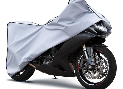 CarPassion Protector Motorhoes - Beschermhoes - Waterdicht &amp; Vorstbestendig - Maat XL - Grijs - 280 x 141 cm