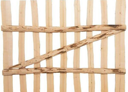 Poort - Schapenhek - Tuinhek - Hazelaarhout - Wicket - 80x100 cm - Bruin