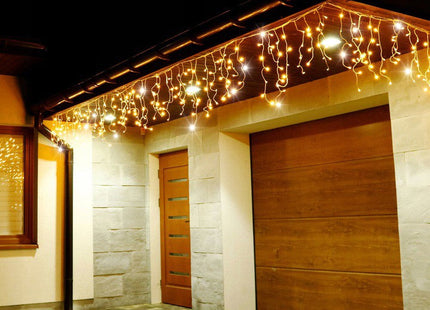 IJspegel Verlichting | 12 m + 2.5 m Snoer | 300 LED | Warm Wit | Koppelbaar | Flash