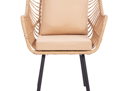 Tuinset - 4 Delig - Stoelen - Bank - Tafel - Rotan - Beige