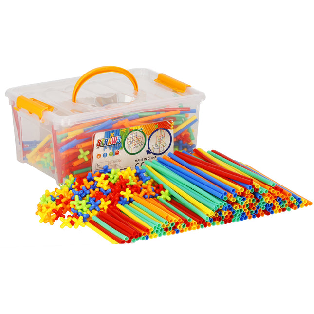 Bouwrietjes - Voor Kinderen - Speelgoed - Educatie - Ontwikkeling - 800 Stuks