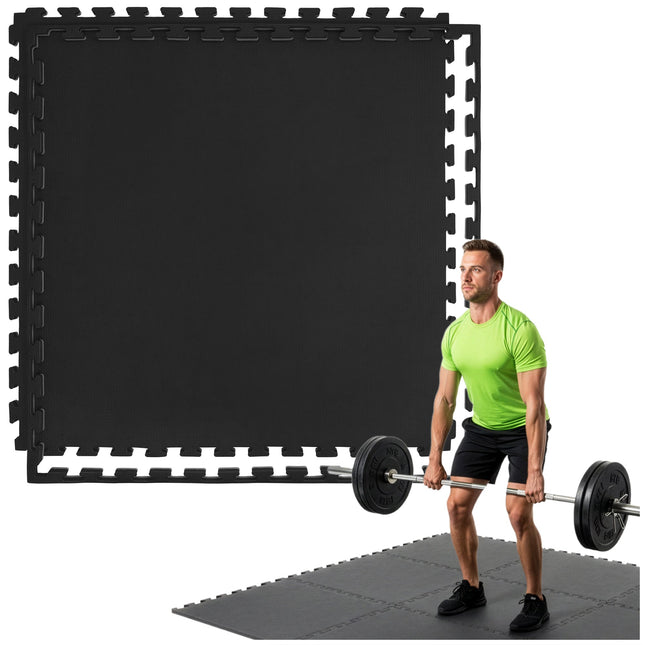 Puzzelmat | Fitness Vloer | Fitnessmat | Fitnesstegels | 100 x 100 cm |  Anti-slip | EVA-schuim | 2 Cm