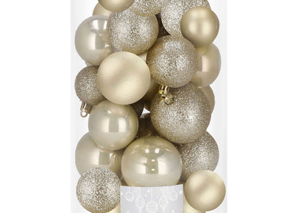 Kerstballen | 30 Stuks | 6/5/4 cm | Goud
