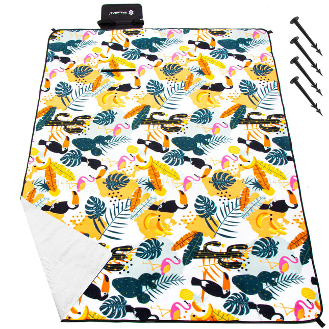 Picknickkleed | Picknickdeken | Buitenkleed | Picknick | 220 x 180 cm | Veelkleurig | Tropisch