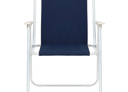 Campingstoel | Kampeerstoel | Vouwstoel | Visstoel | Inklapbaar | Marineblauw