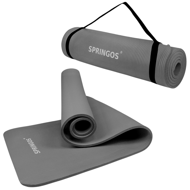 Yoga Mat | Extra Dik (15 mm) | Grijs