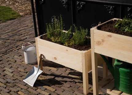 Kweekbak - Plantenbak - Moestuin - Planten - Hout -Rechthoekig - Naturel - 80 x 40 x 50 Cm