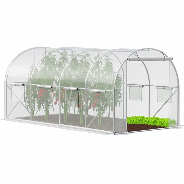 Kweekkas - Tuinkas - Broeikas - Plantenkas -Folie - 450x250x200 CM