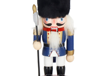 Notenkraker Kerst | Houten Soldaat | Kerstversiering | Multicolor | 16 cm