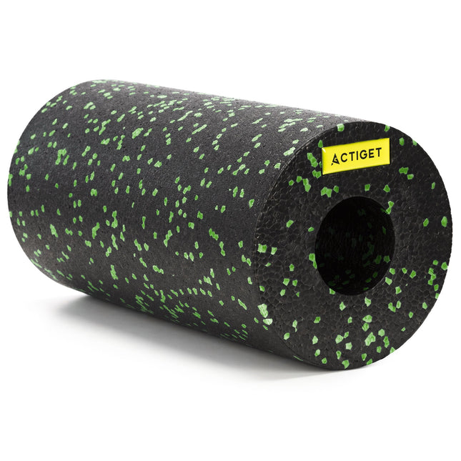 Foamroller | Foam Roller | Medium Hardheid | 29,5 cm | Zwart/Groen