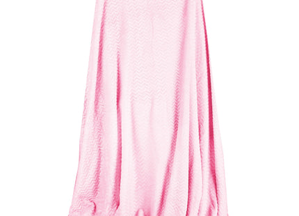 Plaid | Sprei | Bankdeken | Deken | 70 x 160 cm | Pluche | Roze