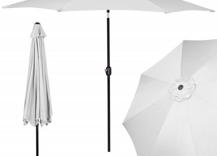 Parasol | Parasols | Kantelbaar | Met Ventilatie | Zilver | 300 cm