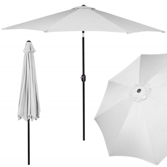 Parasol | Parasols | Kantelbaar | Met Ventilatie | Zilver | 300 cm