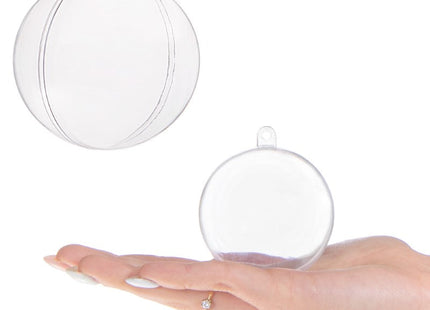 Hobby/DIY Kerstbal | 1 Stuk | 8 cm | Transparant