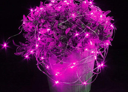 Draadverlichting Kerstboomverlichting - 20 LED - Microdraden - 1.9 M - Roze