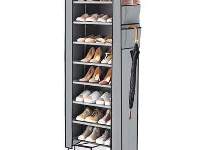 Schoenenrek - Schoenorganizer - Grijs - Stof - 9 Planken