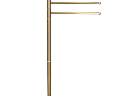 Handdoekrek - vrijstaand - Handdoekstang - Handdoekhouder - 3 Armen - Metaal- Goud - 86 cm