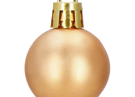 Kerstballen | 54 Stuks | 3 cm | Koper/Paars/Wit/Blauw/Lichtblauw/Grafiet