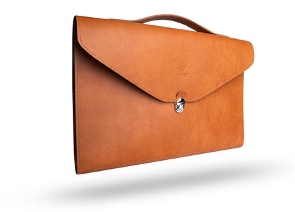 Leren Aktetas - Laptoptas - 15/16 inch - Bruin - 41 x 31 x 2,5 CM