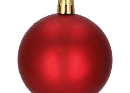 Kerstballen | 30 Stuks | 6/5/4 cm | Rood