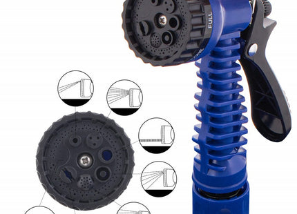 Tuinslang | 10-30 m | Magic Hose | Flexibele Tuinslang | Sproeikopvergrendeling | Blauw