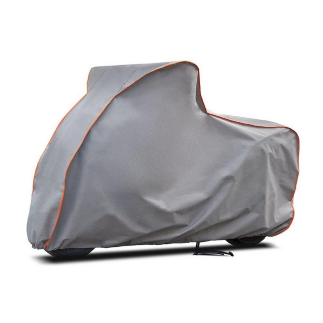 CarPassion Pure Motorhoes - Beschermhoes - Waterdicht &amp; Vorstbestendig - Maat L - Grijs - 248 x 127 cm